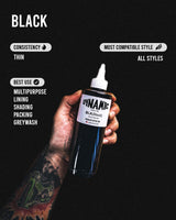 DYNAMIC BLK TATTOO INK 8 OZ.