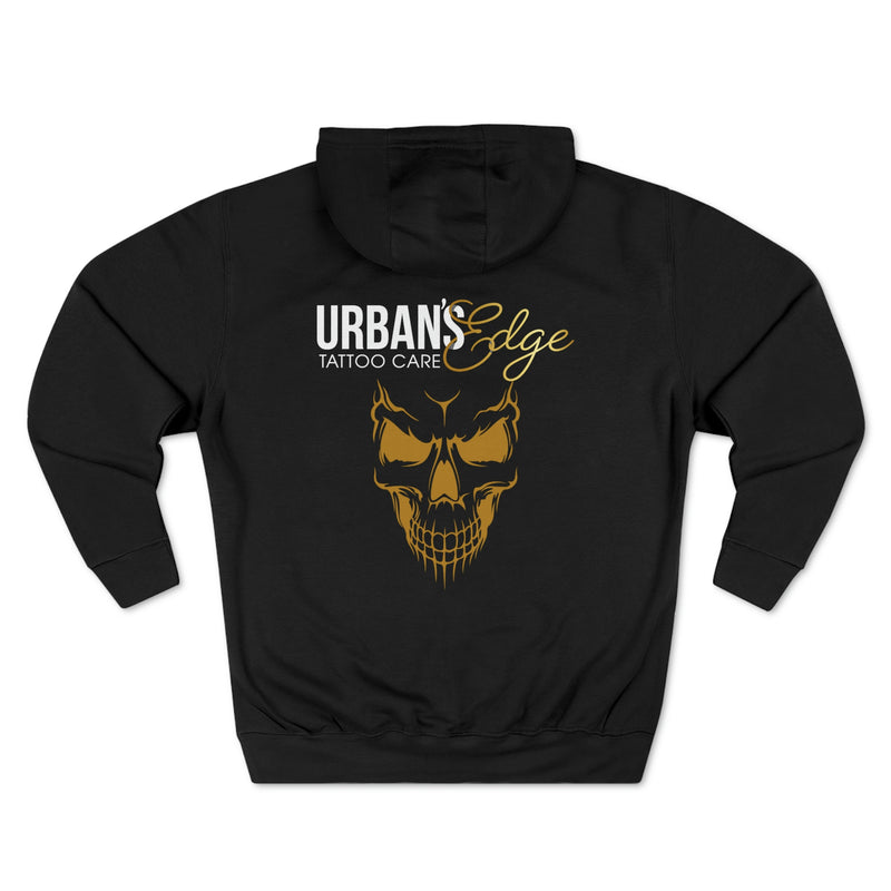 SKULL FIRE Unisex Premium Pullover Hoodie - UrbansEdgeTattoo
